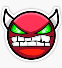 Geometry dash hard demon Sticker