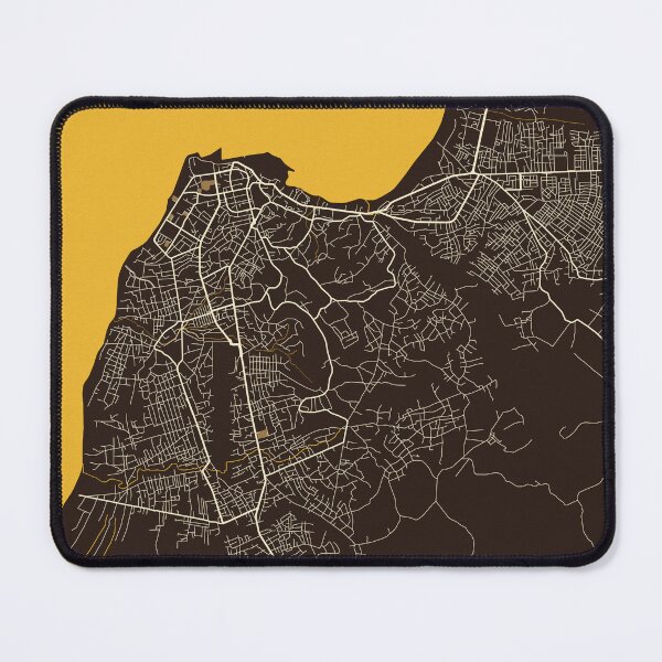 Item preview, Cabinda City Map of Angola - Pastel designed and sold by deMAP.