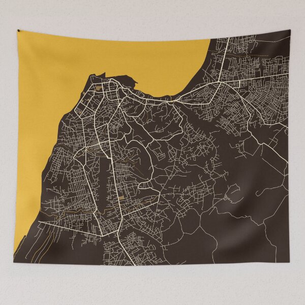 Item preview, Cabinda City Map of Angola - Pastel designed and sold by deMAP.