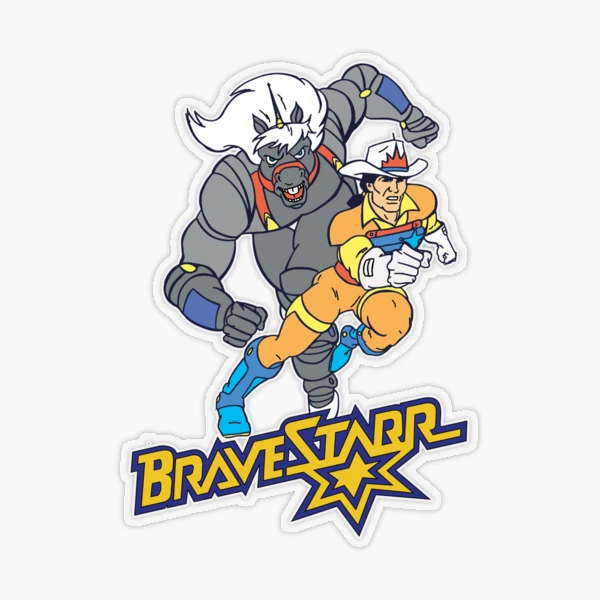 Marshall Bravestarr protects settlers on the planet New Texas | Sticker