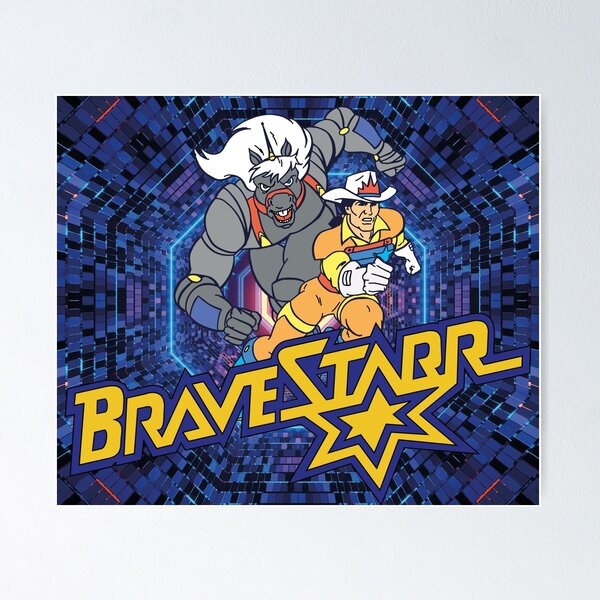 Marshall Bravestarr protects settlers on the planet New Texas Poster by  Mauswohn