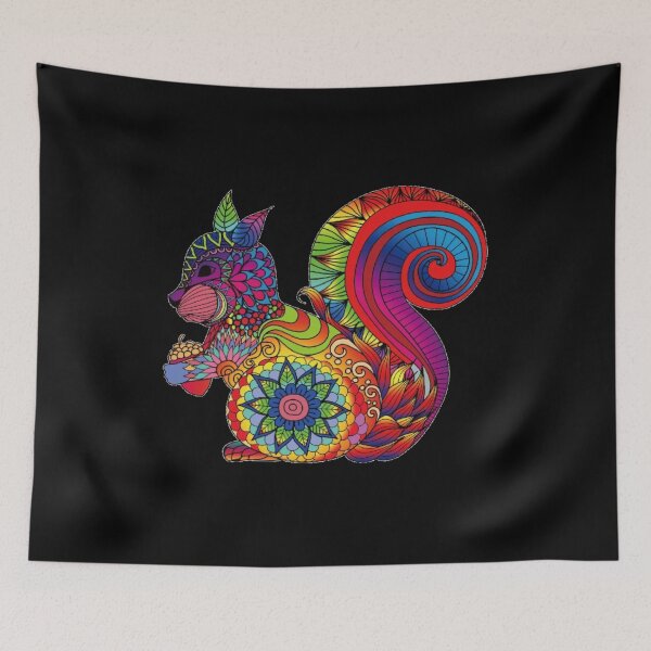 Item preview, multi-colored squirrel designed and sold by Ahimsazen.