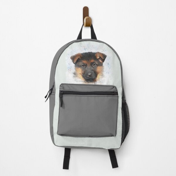 Item preview, Adorable German Shepherd Puppy Art designed and sold by TrendyArtPrints.