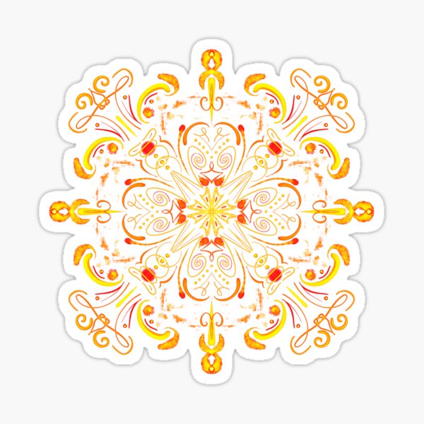 Chinese Dragon Mandala Sticker