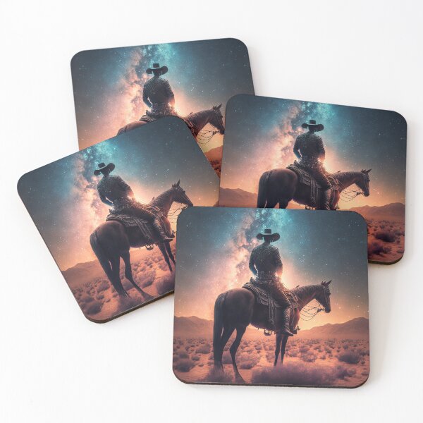 Item preview, cowboy bajo la noche designed and sold by thefreezoneart.