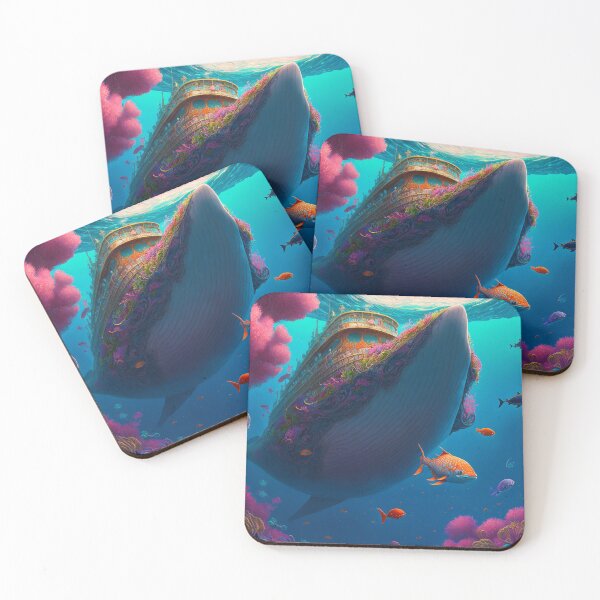 Artikelvorschau, Fantasy Water World Seascape Art 37 – Bunte Cartoon-Reise entworfen und verkauft von Sunchaser World.