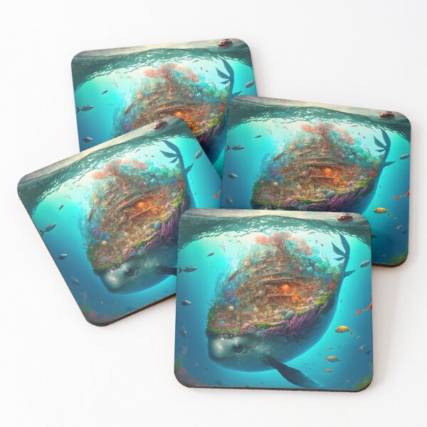 Artikelvorschau, Fantasy Water World Seascape Art 39 – Bunte Cartoon-Reise entworfen und verkauft von Sunchaser World.