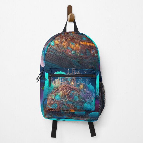 Artikelvorschau, Fantasy Water World Seascape Art 38 – Bunte Cartoon-Reise entworfen und verkauft von Sunchaser World.