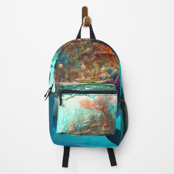 Artikelvorschau, Fantasy Water World Seascape Art 39 – Bunte Cartoon-Reise entworfen und verkauft von Sunchaser World.