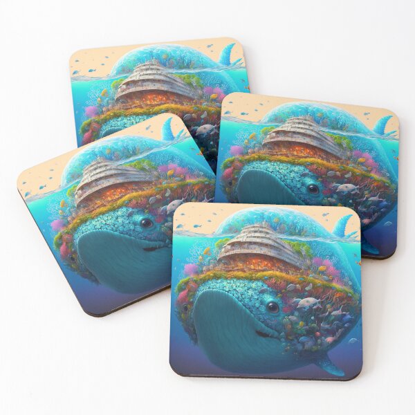 Artikelvorschau, Fantasy Water World Seascape Art 43 – Bunte Cartoon-Reise entworfen und verkauft von Sunchaser World.