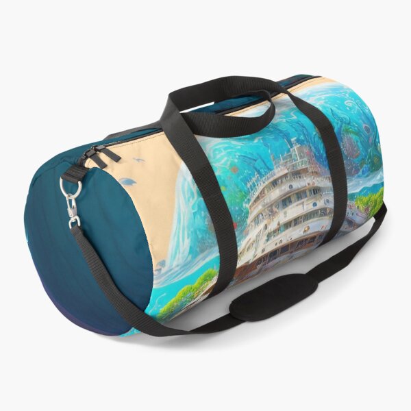 Item preview, Fantasy Water World Seascape Art 43 - Colorful Cartoon Travel designed and sold by Sunchaser World.