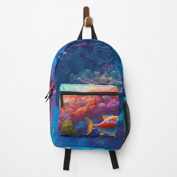 Artikelvorschau, Fantasy Water World Seascape Art 44 – Bunte Cartoon-Reise entworfen und verkauft von Sunchaser World.