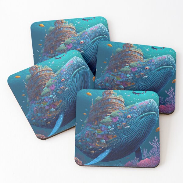 Artikelvorschau, Fantasy Water World Seascape Art 45 – Bunte Cartoon-Reise entworfen und verkauft von Sunchaser World.