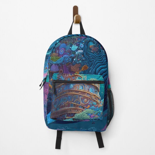 Item preview, Fantasy Water World Seascape Art 45 - Colorful Cartoon Travel designed and sold by Sunchaser World.