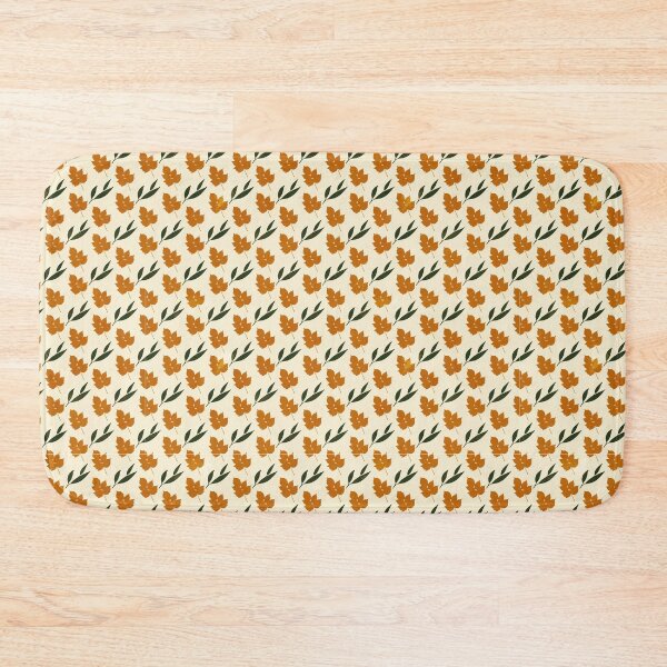 Item preview, Leafy Bronze Flowers | Pattern designed and sold by dcspaceuk.