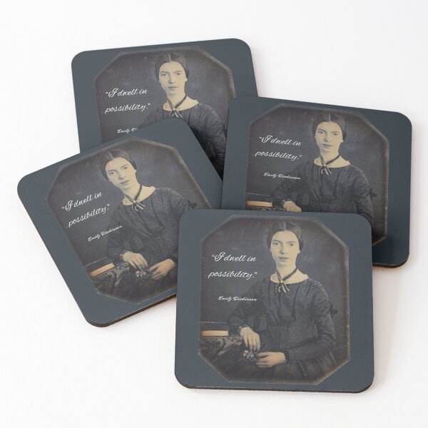 Item preview, Emily Dickinson portrait and quote: I dwell in possibility designed and sold by artbleed.