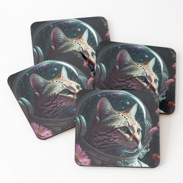 Item preview, Gerard The Bengal Cat Astronaut Cat Space Cat 4 designed and sold by idreamaboutcats.