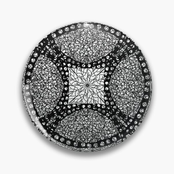 Item preview, Black and White Circles and Webbing Pattern designed and sold by designs-by-ann.