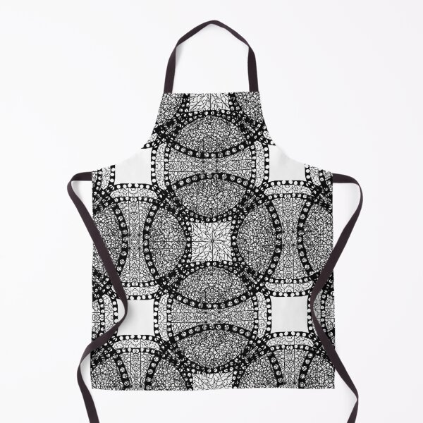 Item preview, Black and White Circles and Webbing Pattern designed and sold by designs-by-ann.