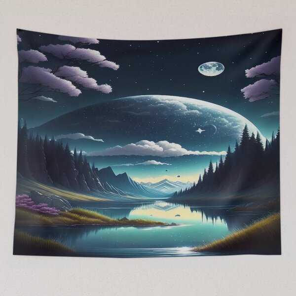 Item preview, Starry Mountain Lake designed and sold by D3monic.