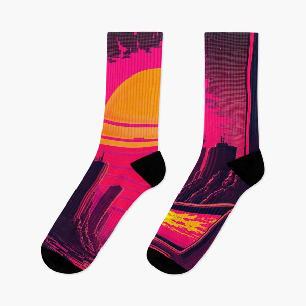 Item preview, Synthwave Sun Over A Post-Apocalyptic City  designed and sold by Nightarcade.