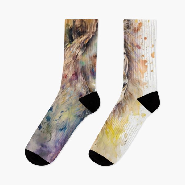 Aperçu de l'œuvre Animaux à l'aquarelle - Le lion créée et vendue par AB9-Designs.