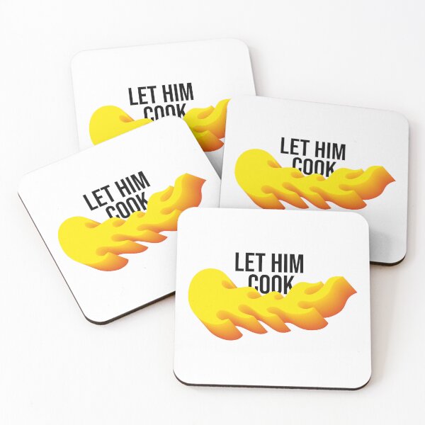 Item preview,  Let him cook with fire in black designed and sold by ItsMemeMachine.