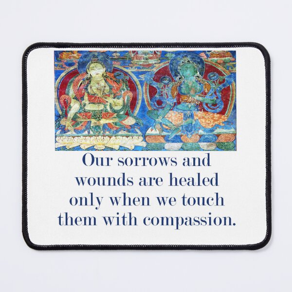 Item preview, Our Sorrows And Wounds Are Healed - Compassion Quote designed and sold by CrankyOldDude.