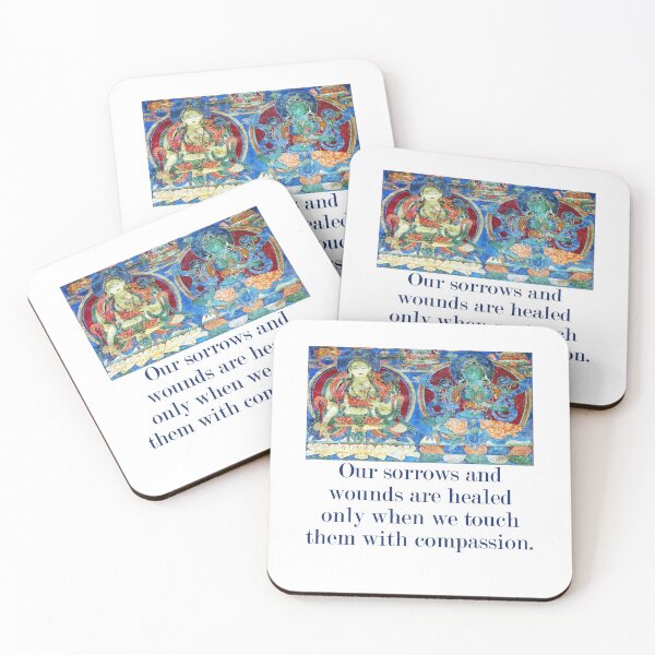 Item preview, Our Sorrows And Wounds Are Healed - Compassion Quote  designed and sold by CrankyOldDude.
