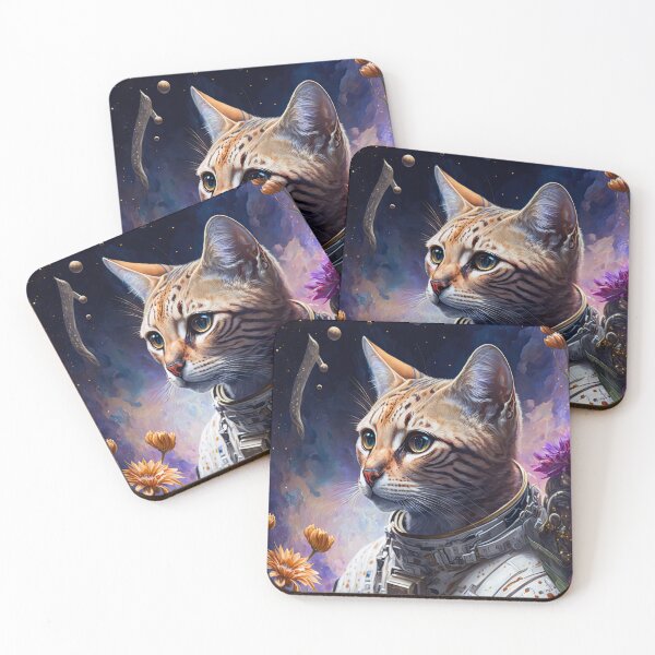 Item preview, Gerard The Bengal Cat Astronaut Cat Space Cat 5 designed and sold by idreamaboutcats.