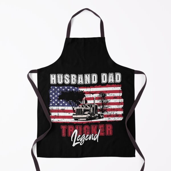 Item preview, 18 wheeler truck USA flag vintage, Husband Dad Trucker Legend designed and sold by HomeCoquette.