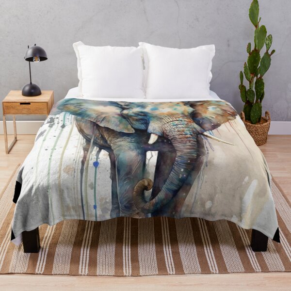 Aperçu de l'œuvre Animaux à l'aquarelle - L'éléphant créée et vendue par AB9-Designs.