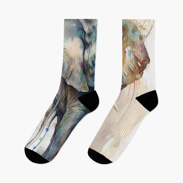 Aperçu de l'œuvre Animaux à l'aquarelle - L'éléphant créée et vendue par AB9-Designs.