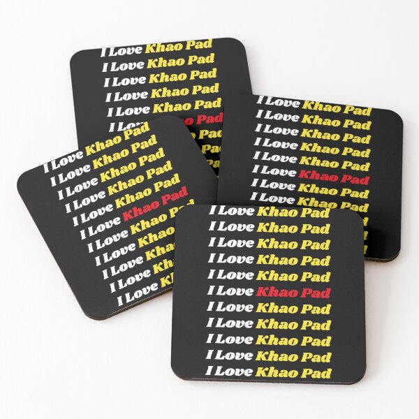 Item preview, Comida tradicional tailandesa 'I Love Khao Pad': delicioso diseño basado en texto designed and sold by Ridiculam Toga.