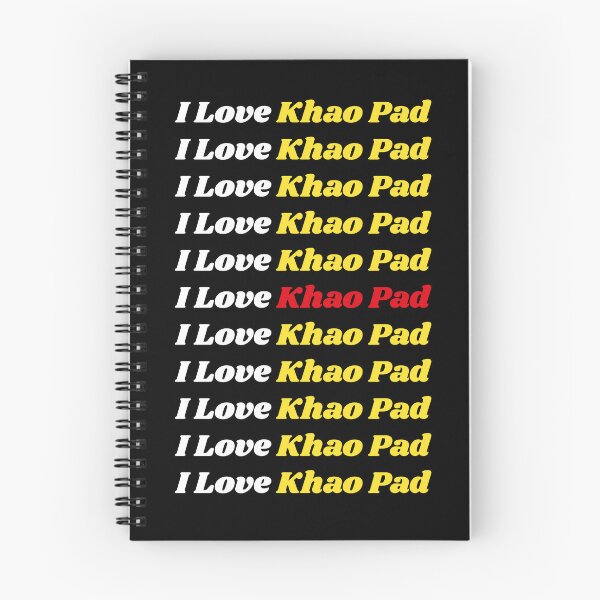 Item preview, 'I Love Khao Pad' Thai Traditional Food - Delicious Text Based Design designed and sold by Ridiculam Toga.