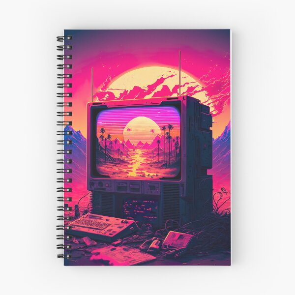 Item preview, Synthwave-Inspired Retro Futuristic TV Gaming Console  designed and sold by Nightarcade.