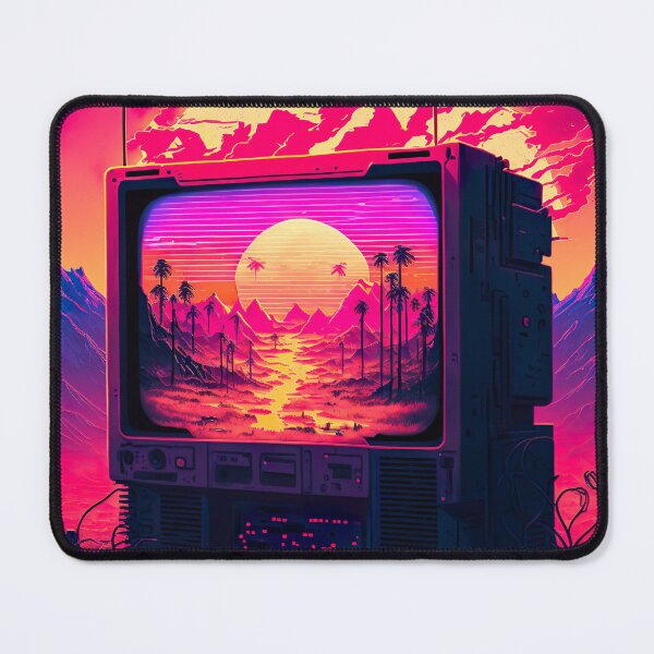 Item preview, Synthwave-Inspired Retro Futuristic TV Gaming Console designed and sold by Nightarcade.