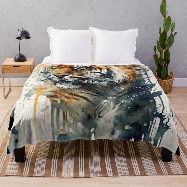 Aperçu de l'œuvre Animaux à l'aquarelle - Le tigre créée et vendue par AB9-Designs.