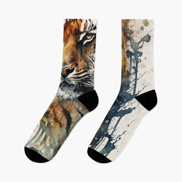 Aperçu de l'œuvre Animaux à l'aquarelle - Le tigre créée et vendue par AB9-Designs.