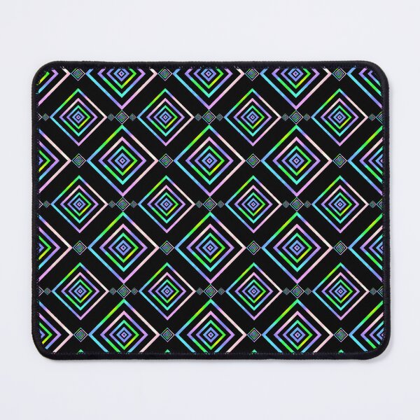 Item preview, Rainbow Boxes Diagonal Stacks Strung on Black Repeat 5748 designed and sold by Art in My Loft.