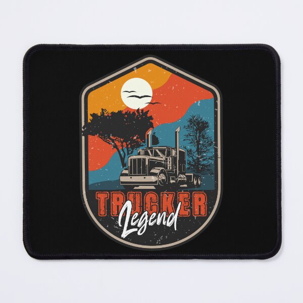 Item preview, 18 wheeler truck vintage badge ,Trucker Legend designed and sold by HomeCoquette.