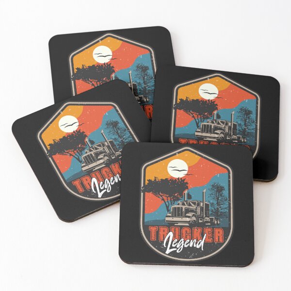 Item preview, 18 wheeler truck vintage badge ,Trucker Legend designed and sold by HomeCoquette.