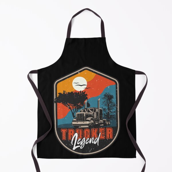 Item preview, 18 wheeler truck vintage badge ,Trucker Legend designed and sold by HomeCoquette.