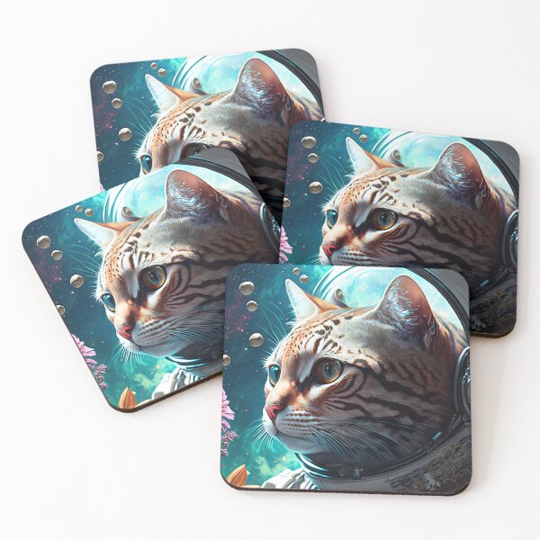 Item preview, Gerard The Bengal Cat Astronaut Cat Space Cat 9 designed and sold by idreamaboutcats.