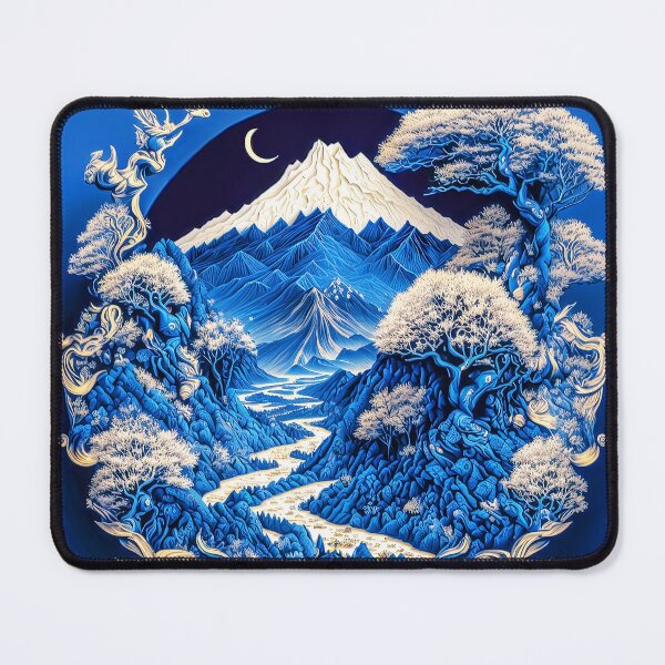 Item preview, Landscape Chinese Japanese style Rinpa painting sticker designed and sold by PhiloSophyEye.