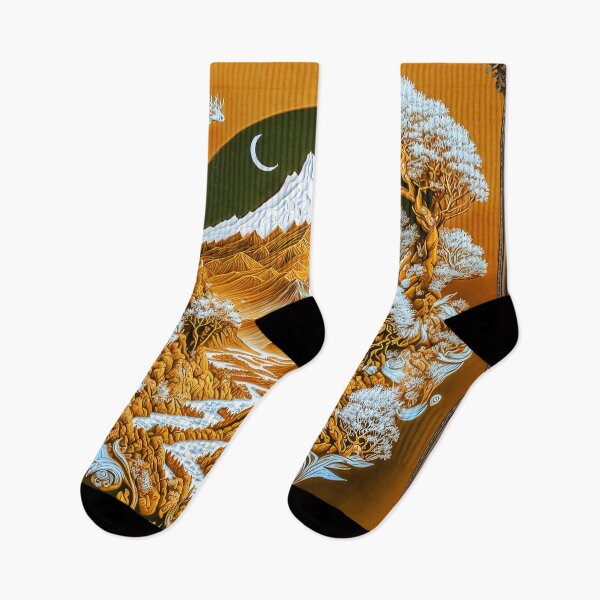 Item preview, Landscape  Chinese Japanese style Rinpa painting sticker designed and sold by PhiloSophyEye.