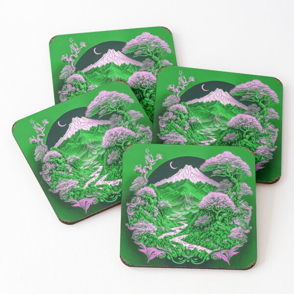Item preview, Landscape  Chinese Japanese style Rinpa painting sticker designed and sold by PhiloSophyEye.