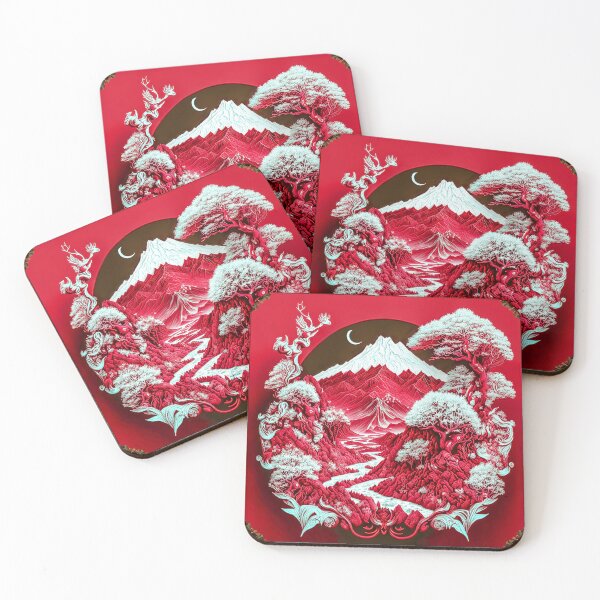 Item preview, Landscape  Chinese Japanese style Rinpa painting sticker designed and sold by PhiloSophyEye.