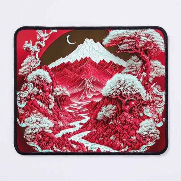 Item preview, Landscape Chinese Japanese style Rinpa painting sticker designed and sold by PhiloSophyEye.