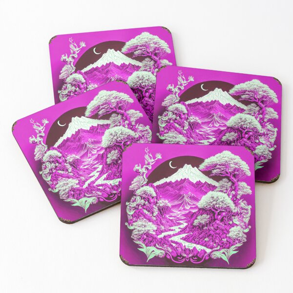 Item preview, Landscape  Chinese Japanese style Rinpa painting sticker designed and sold by PhiloSophyEye.